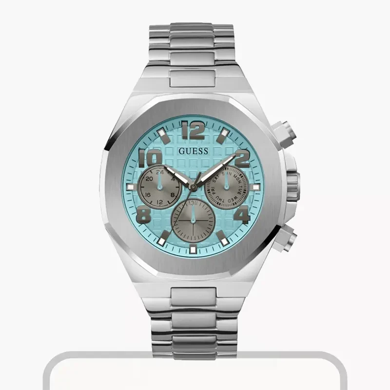 Guess Empire Multifunction Tiffany Blue Dial Popular Men’s Watch- GW0489G3